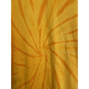 District Threads Men’s Yellow Orange Tie Dye 100% Cotton T-Shirt Size 2XL
